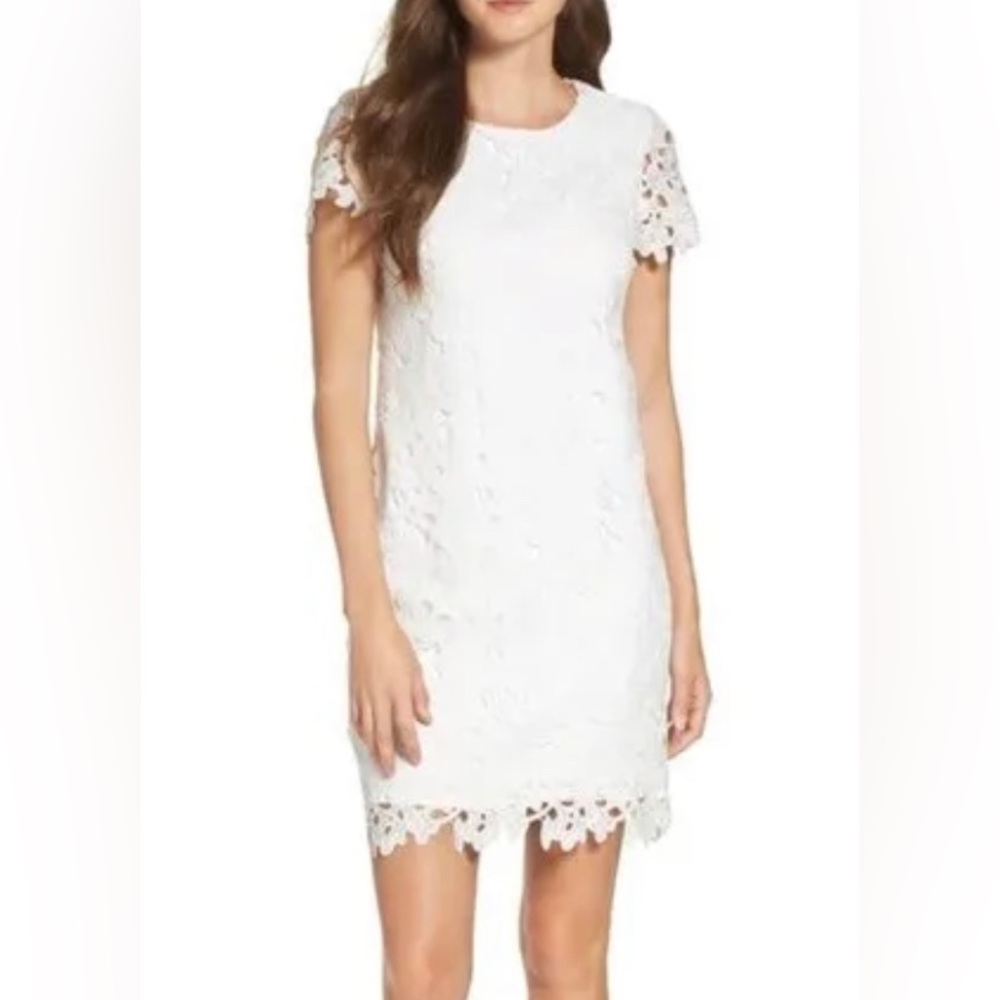 Betsey Johnson Size 4 White Lace Dress